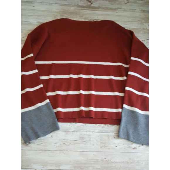 Poof Apparel Women's Pullover Sweater med rust color - Picture 7 of 7
